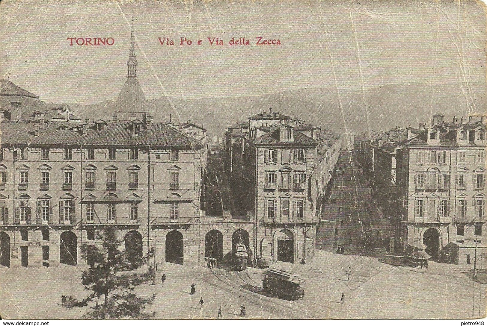 Torino (Piemonte) Via Po E Via Della Zecca - Musei