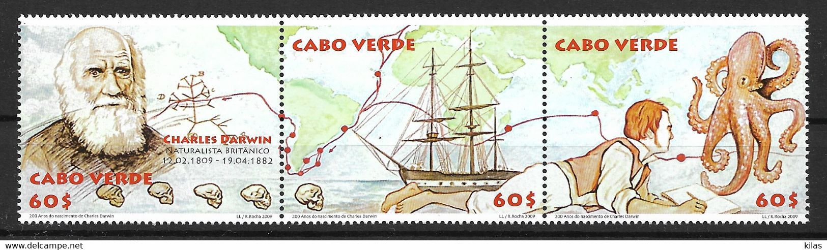 CAPE VERDE 2009 Bicentennial Of The Birth Of Charles Darwin - Cape Verde