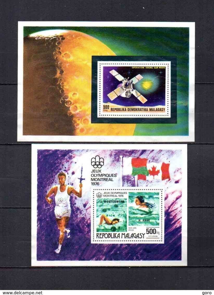 Madagascar   1976-77  .-  Y&T  Nº   15-16     Blocks - Madagascar (1960-...)