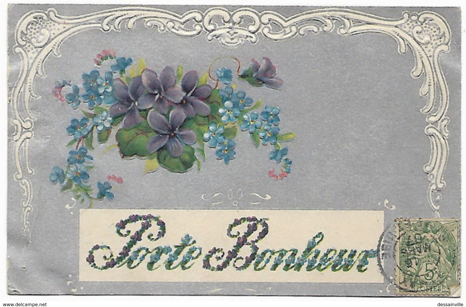 CARTE GAUFFREE PORTE BONHEUR - Other & Unclassified