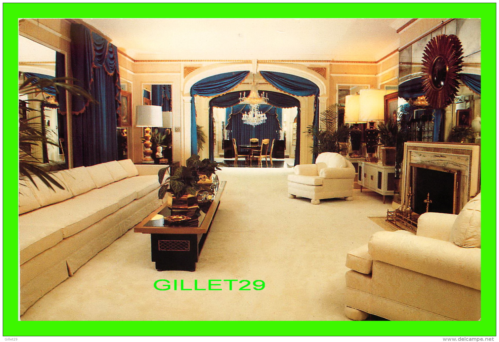 MEMPHIS, TN - GRACELAND MANSION, THE HOME OF ELVIS PRESLEY - THE LIVING ROOM - - Memphis