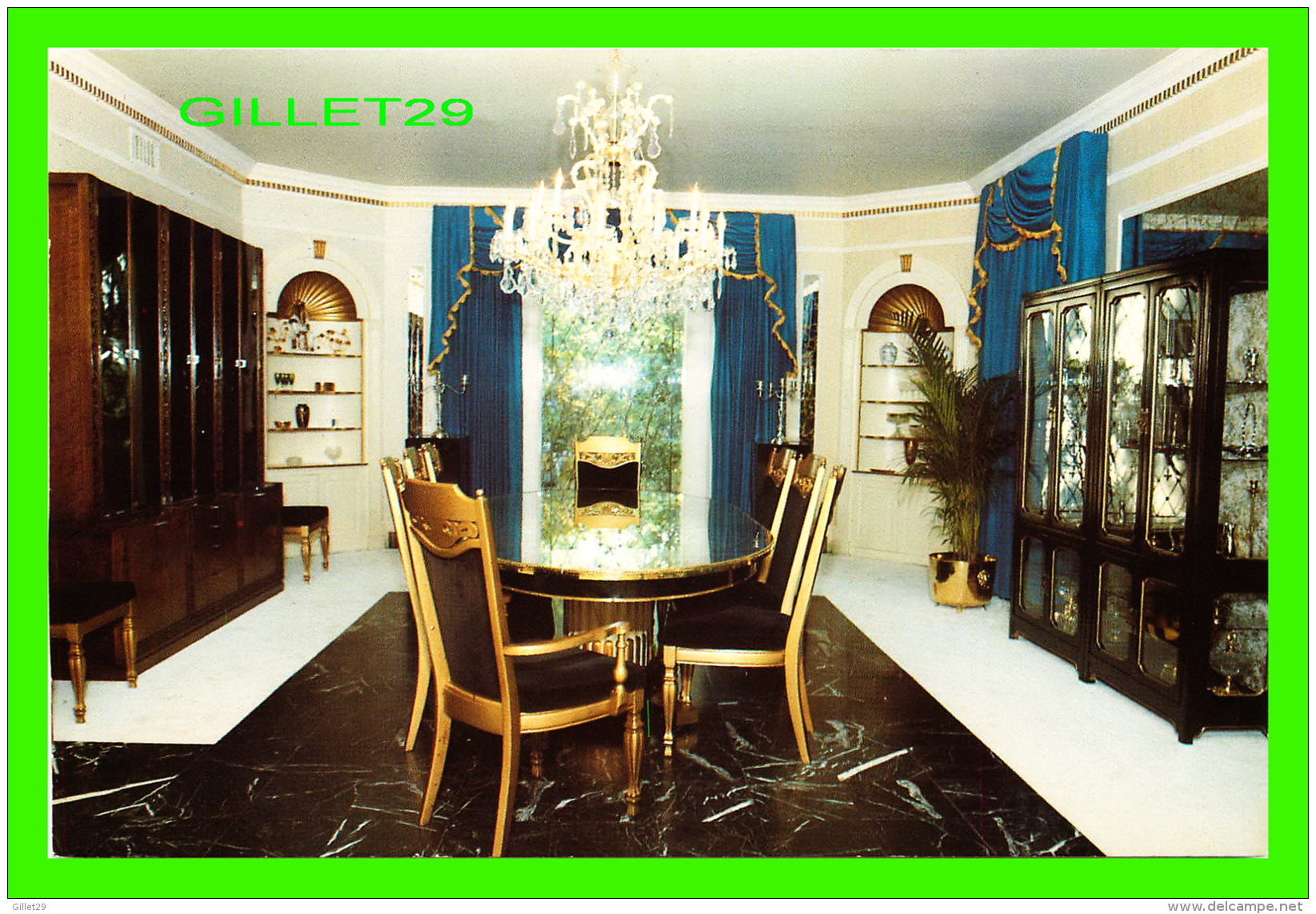 MEMPHIS, TN - GRACELAND MANSION, THE HOME OF ELVIS PRESLEY - THE DINING ROOM - - Memphis