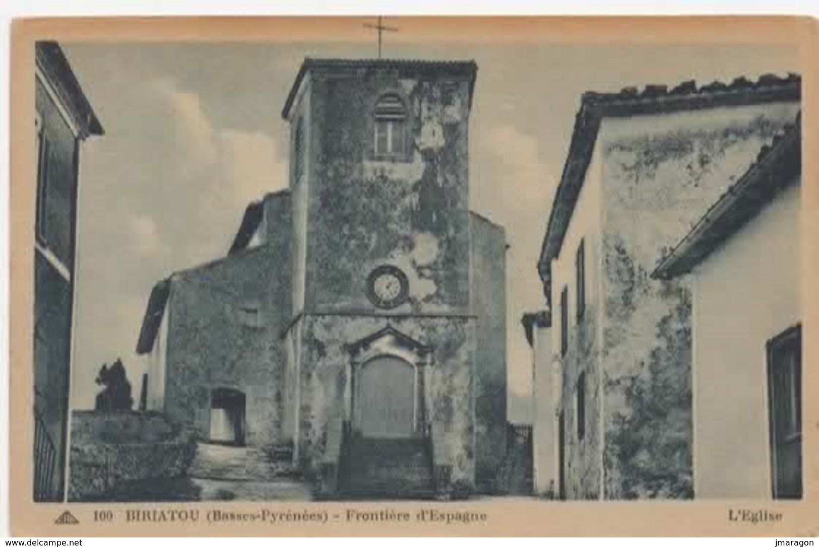 BIRIATOU - Frontière L'Eglise - Cap 100 - Non écrite  - Tbe - Biriatou