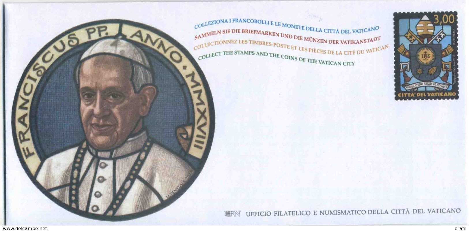 2018 Vaticano, Busta Filatelica, Serie Completa Nuova (**) - Interi Postali