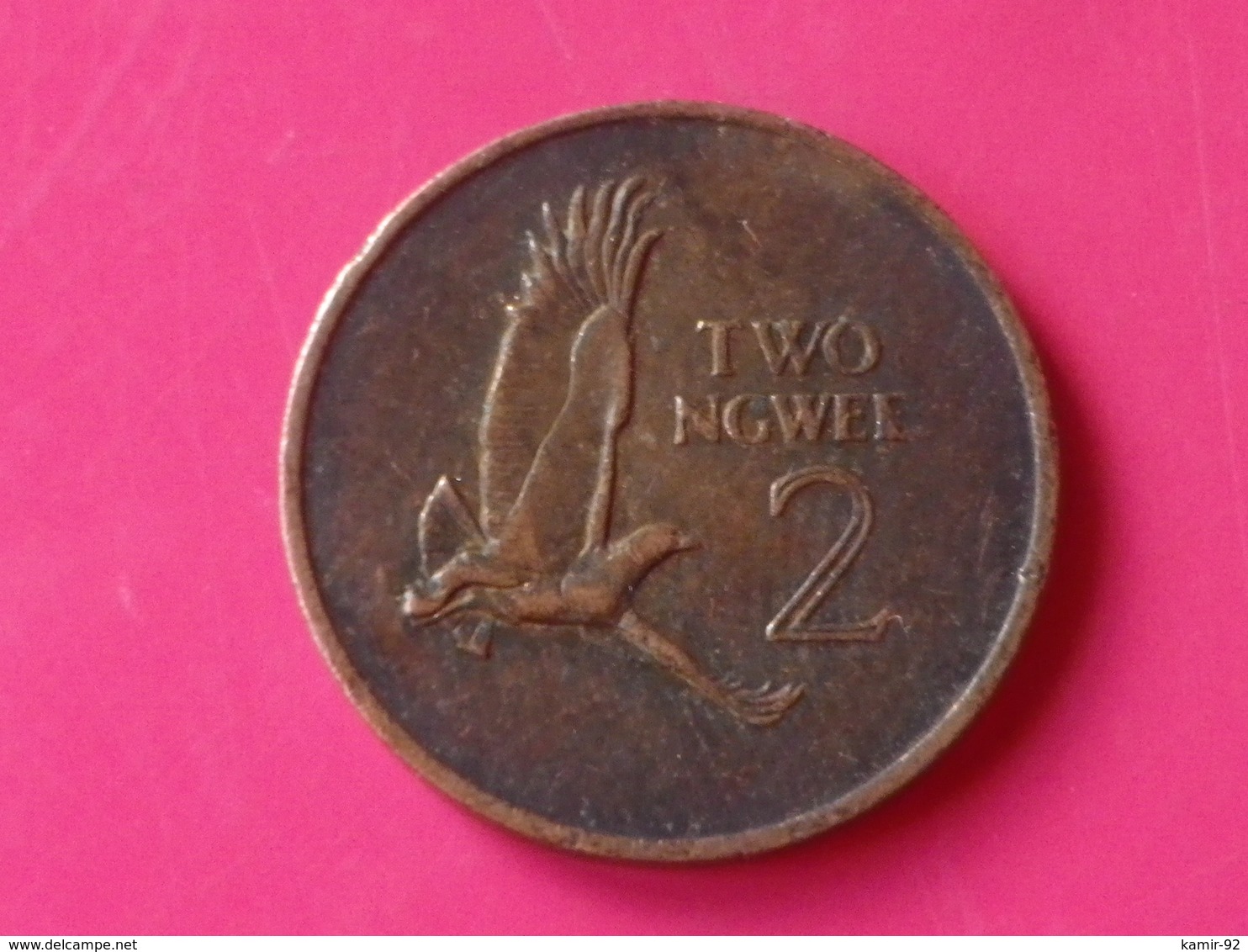 Zambie 2 Ngwee 1968     Km#10  Bronze   TTB - Zambie