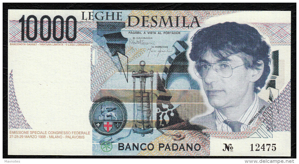 PADANIA  : Des Mila Leghe  - 1998 - UNC - Altri & Non Classificati