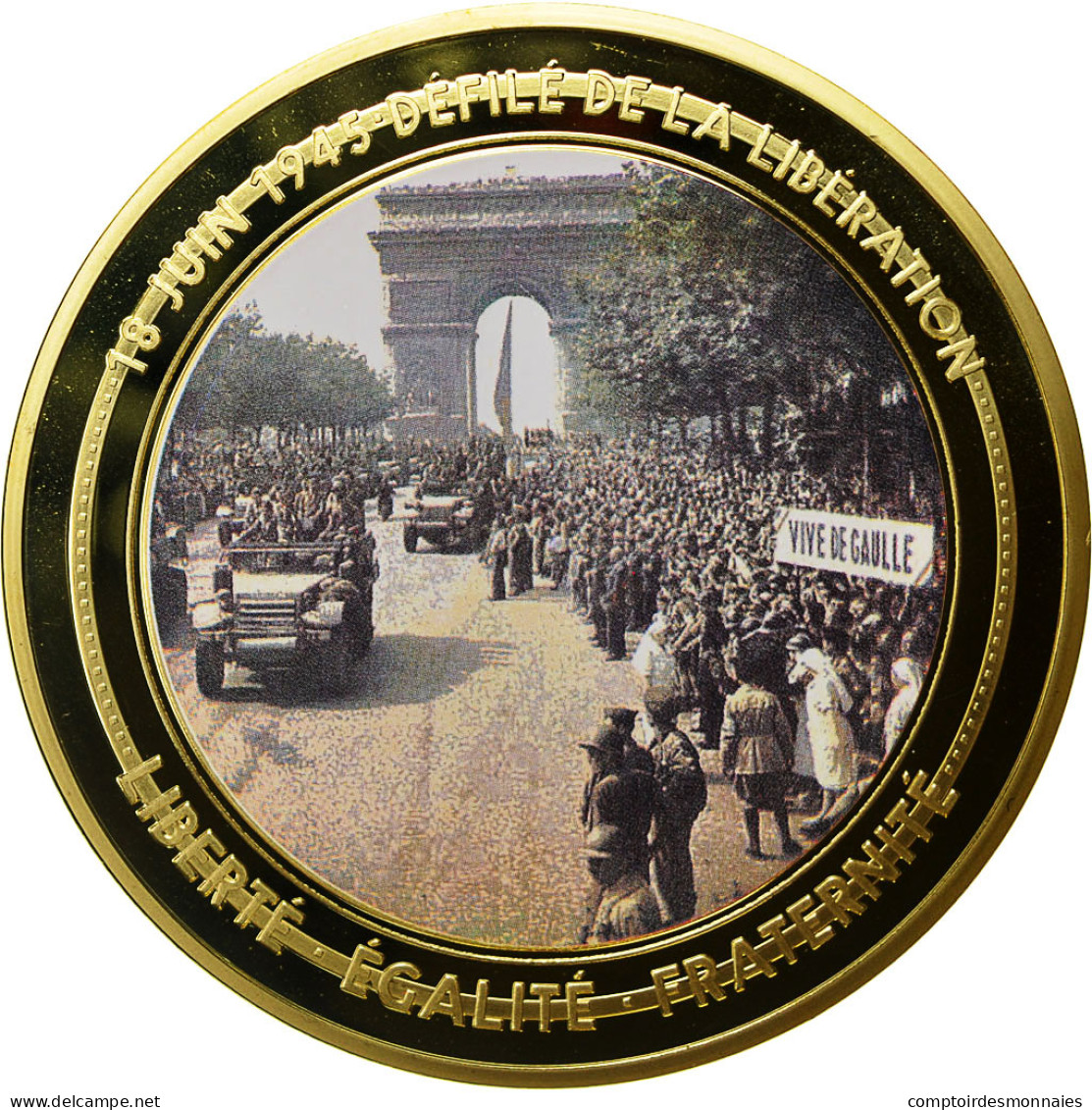 France, Médaille, Seconde Guerre Mondiale, Défilé De La Libération Du 18 - Other & Unclassified