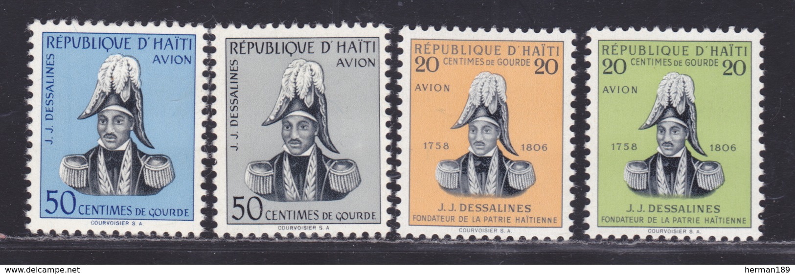 HAITI AERIENS N°   99 & 100, 105 & 106 * MLH Neufs Avec Charnière, TB (D5649) J.J.Dessalines - Haïti