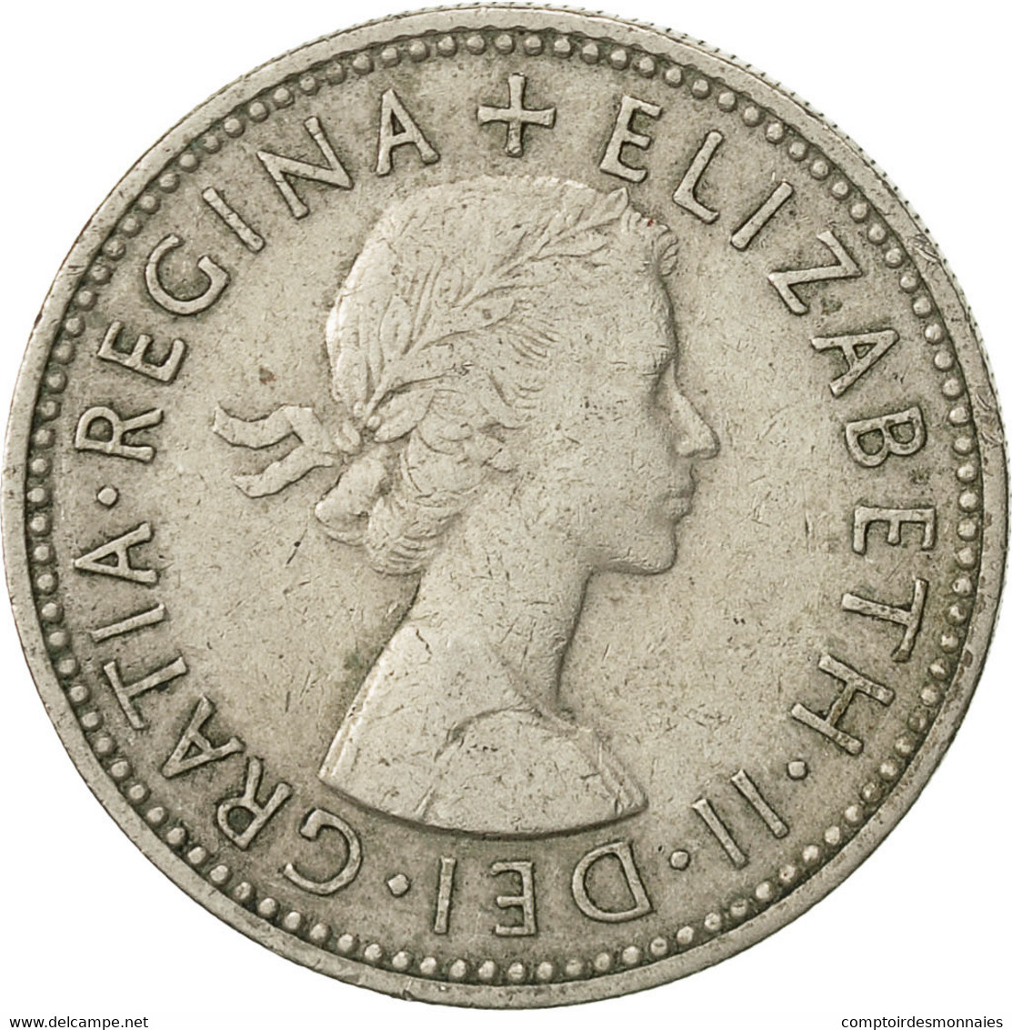 Grande-Bretagne, Elizabeth II, Shilling, 1956, TB, Copper-nickel, KM:904 - I. 1 Shilling