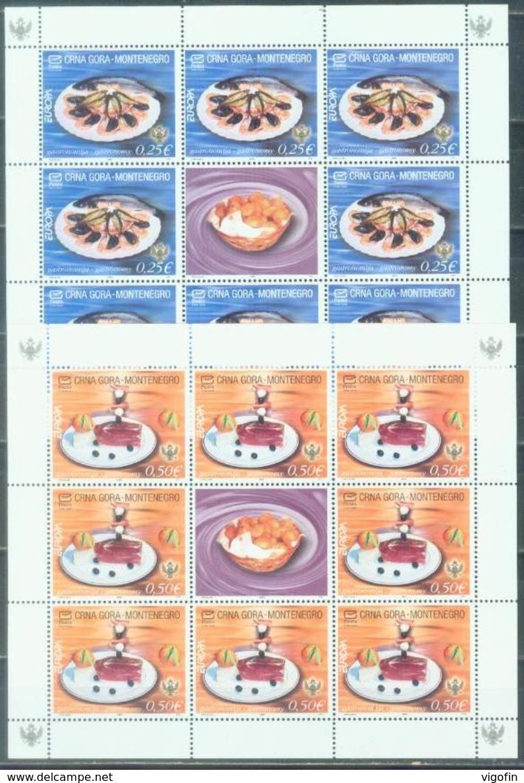 CG 2005-104-5 EUROPA CEPT, MONTENEGRO, 2MS, MNH - 2005