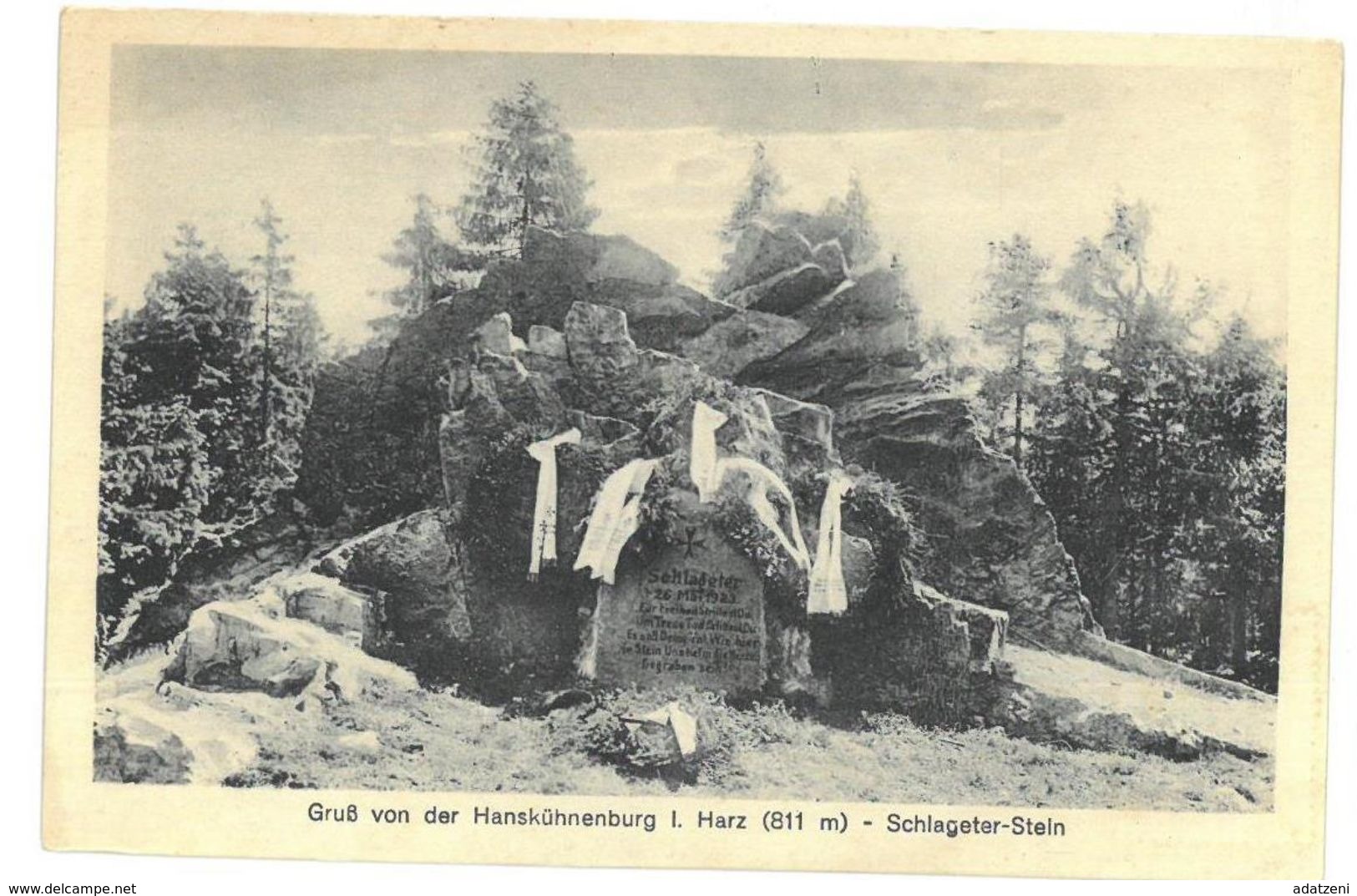 Germania  Gruß Von Der Hanskühnenburg I. Harz Schlageter-Stein Non Viaggiata - Sonstige & Ohne Zuordnung