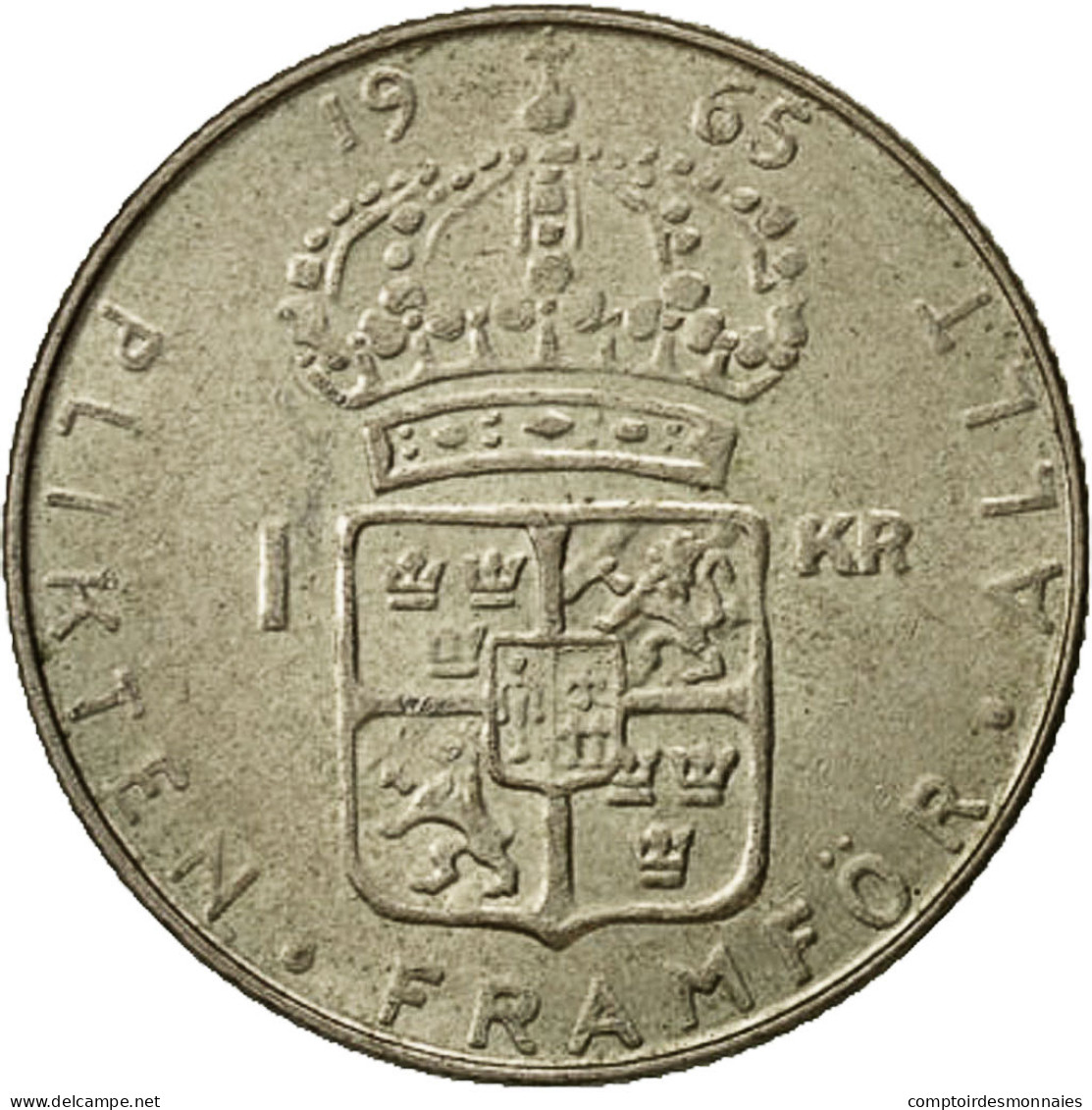 Suède, Gustaf VI, Krona, 1965, SUP, Argent, KM:826 - Suède