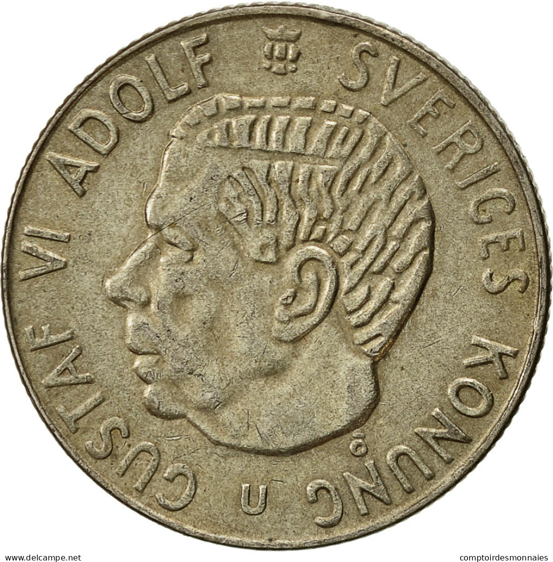 Suède, Gustaf VI, Krona, 1963, TTB+, Argent, KM:826 - Suède