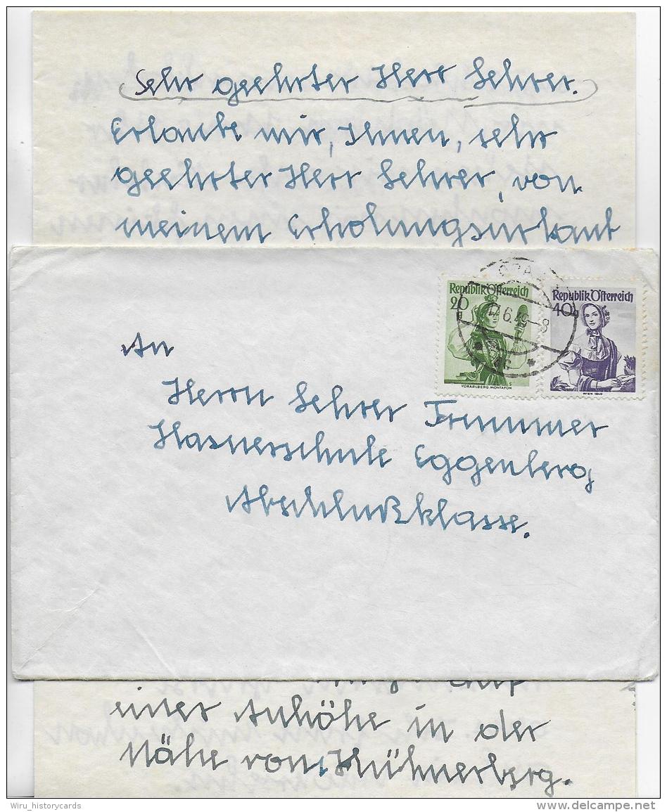 BS 10  Brief Mit Inhalt Von Hl. Kreuz Am Waasen Nach Graz-Eggenberg Um 1949 - Briefe U. Dokumente