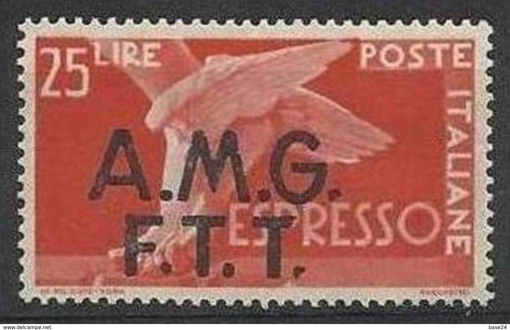 1947 Italia Italy Trieste A ESPRESSO - EXPRESS 25L Espressi Democratica MNH** - Eilsendung (Eilpost)