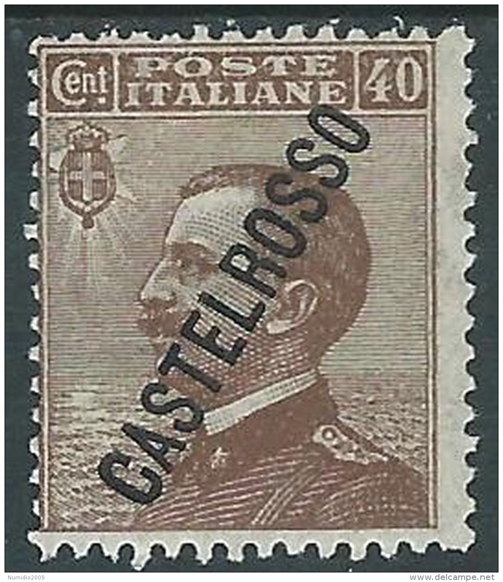 1924 CASTELROSSO EFFIGIE 40 CENT MH * - I38-10 - Castelrosso
