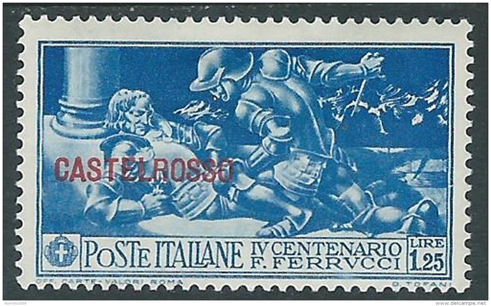 1930 CASTELROSSO FERRUCCI 1,25 LIRE MH * - I41-2 - Castelrosso