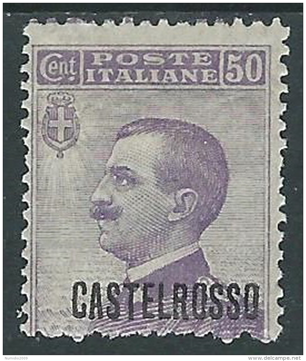 1922 CASTELROSSO EFFIGIE 50 CENT MH * - I38-10 - Castelrosso