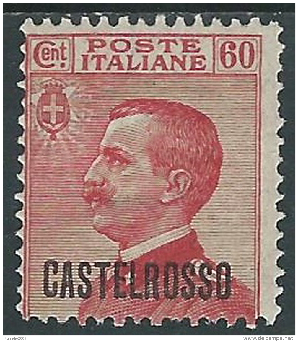 1922 CASTELROSSO EFFIGIE 60 CENT MH * - I38-10 - Castelrosso
