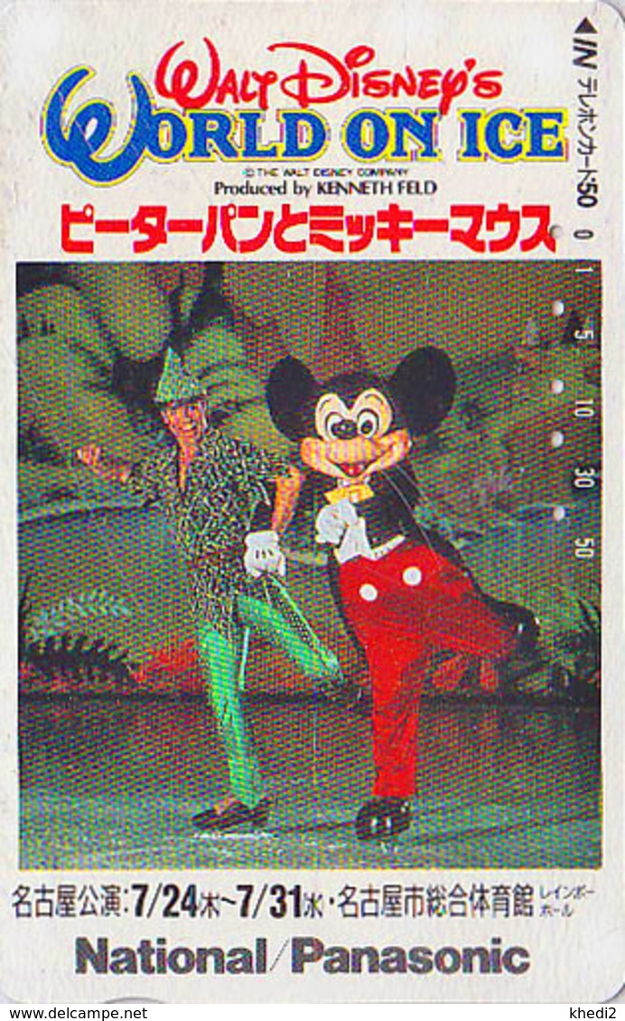 Télécarte Japon / 110-011 - DISNEY ON ICE - MICKEY MOUSE Patinage Patin ** PANASONIC ** - Japan Phonecard - Disney