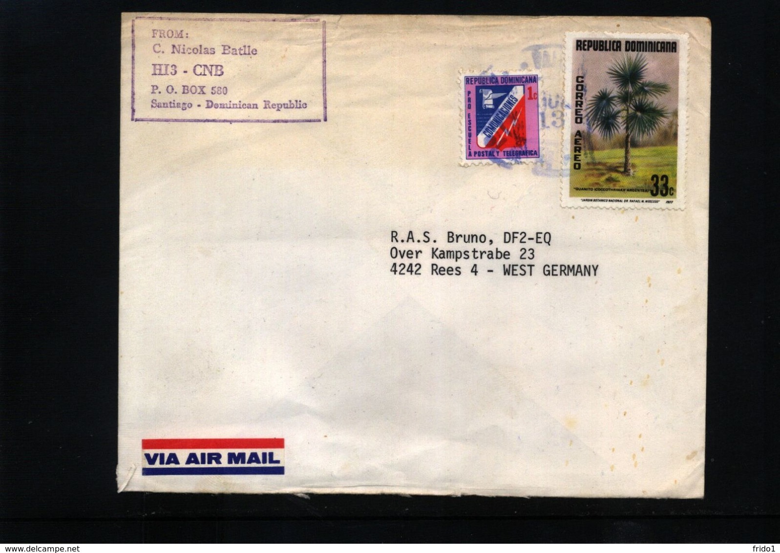 Dominican Republic  Interesting Letter - Dominikanische Rep.