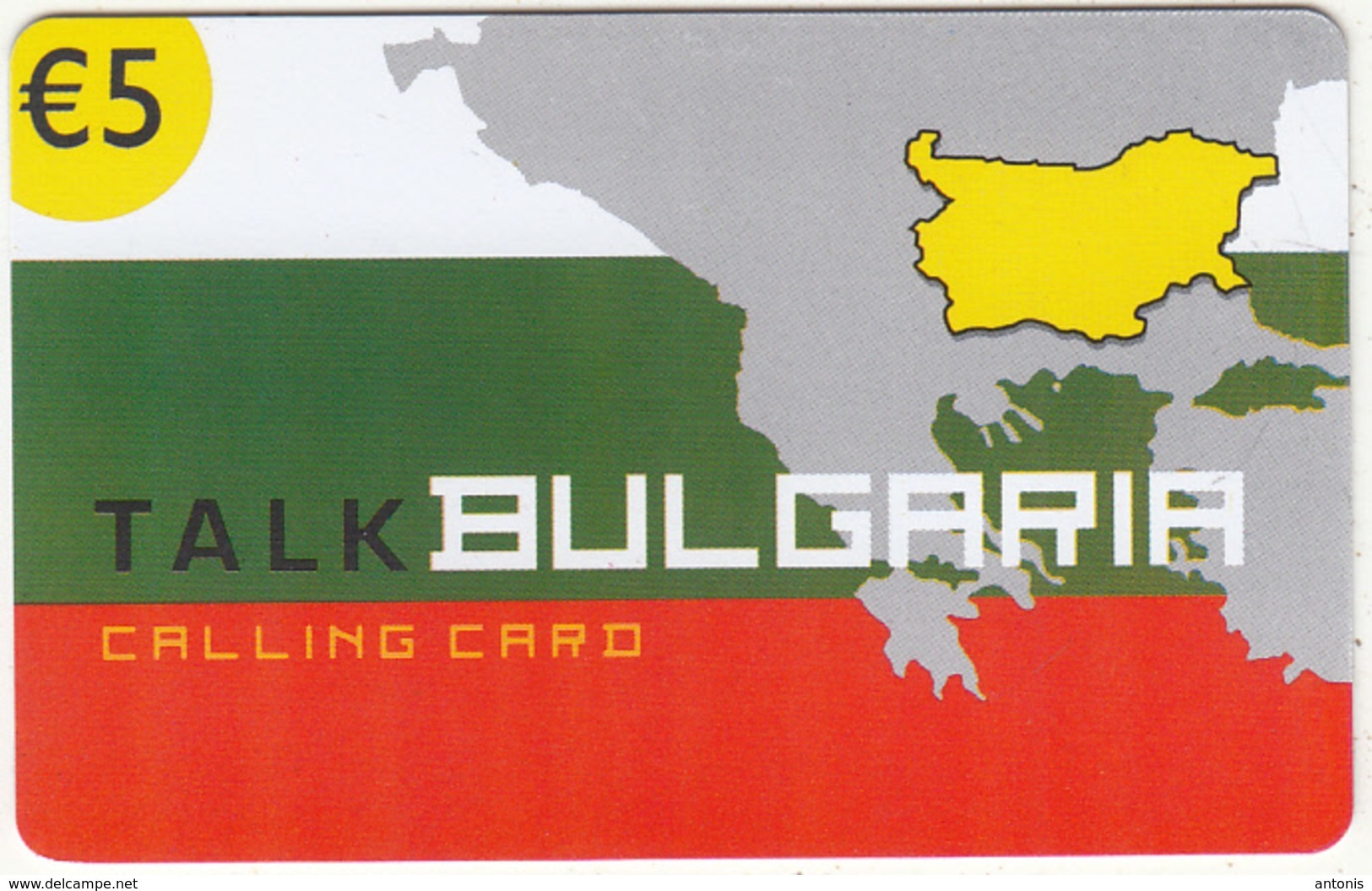 GREECE - Talk Bulgaria, Altec Prepaid Card 5 Euro, Tirage 10000, Exp.date 31/12/05, Sample - Greece