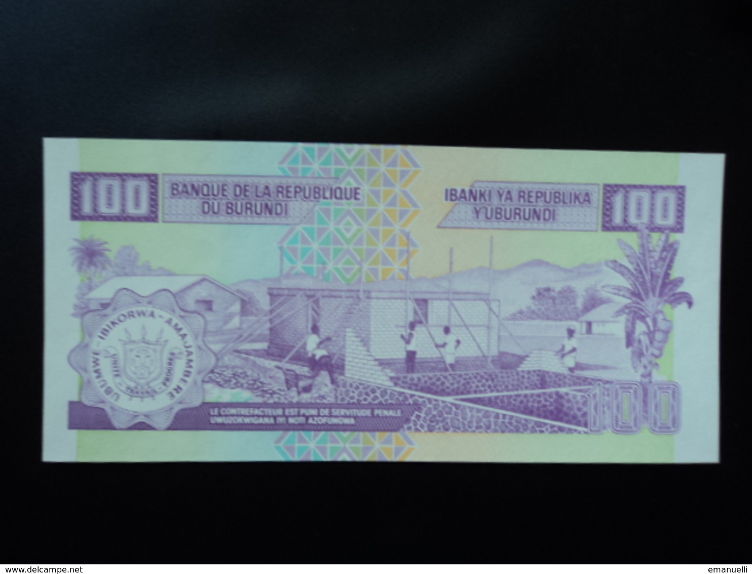 BURUNDI : 100 FRANCS  01.05.2004   P 37d    NEUF - Burundi