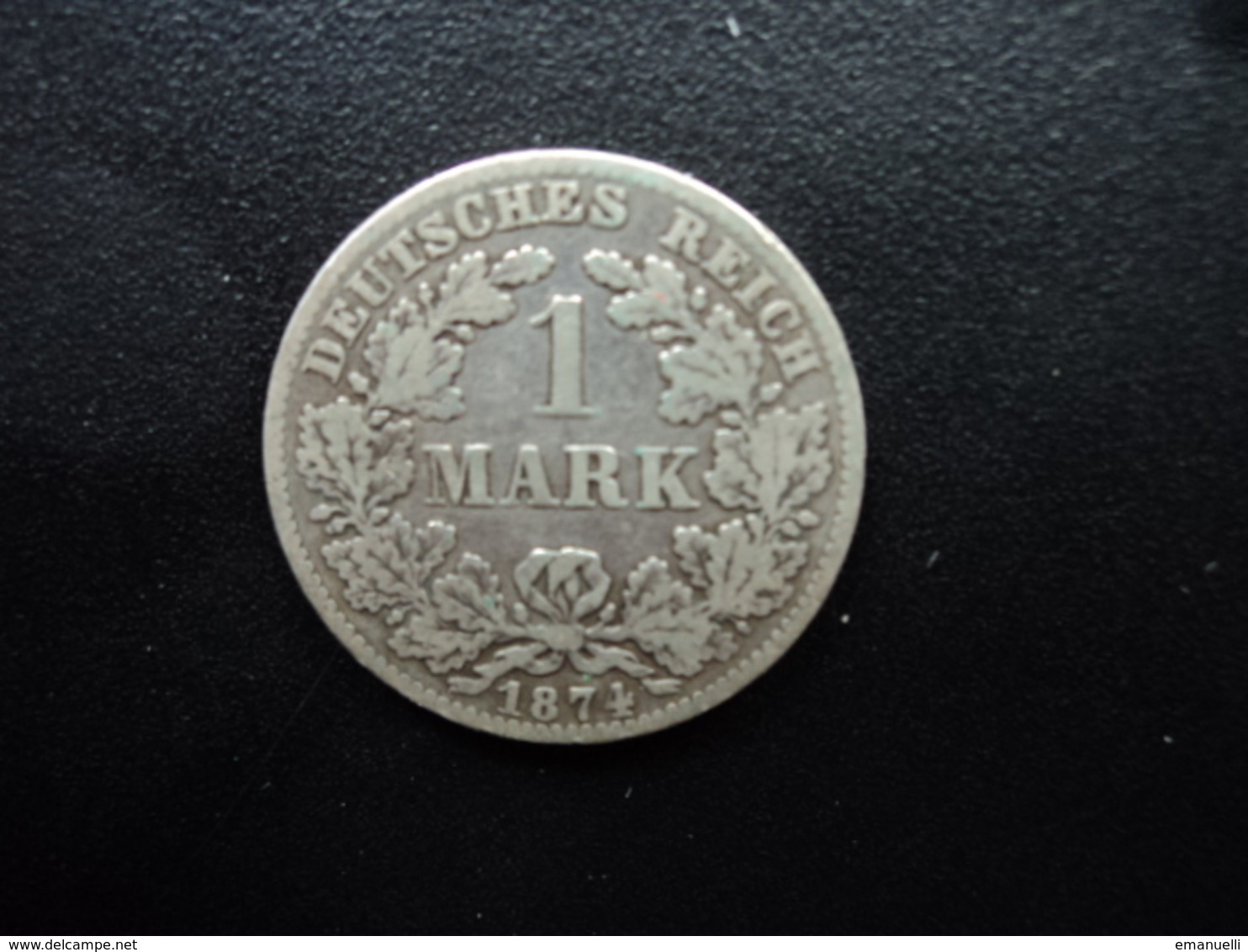 ALLEMAGNE : 1 MARK  1874 B      KM 7      TTB / TB - 1 Mark