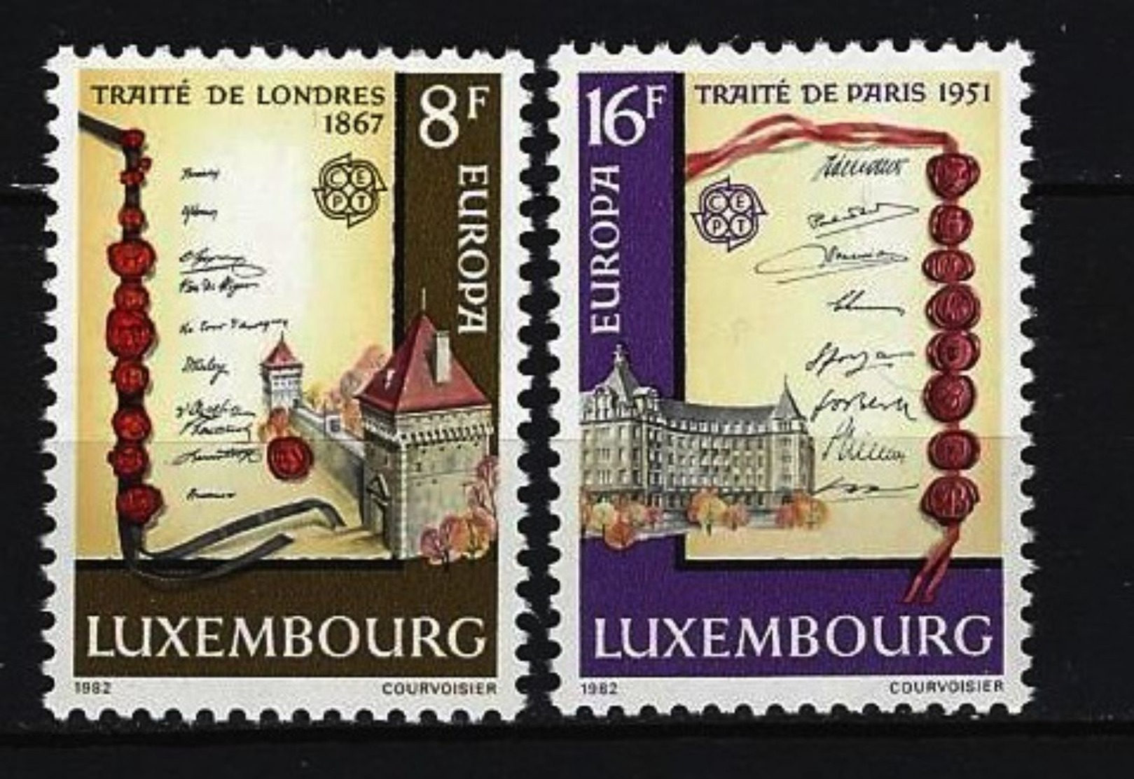 LUXEMBURG - Mi-Nr. 1052 - 1053 Europa: Historische Ereignisse Postfrisch - Ungebraucht