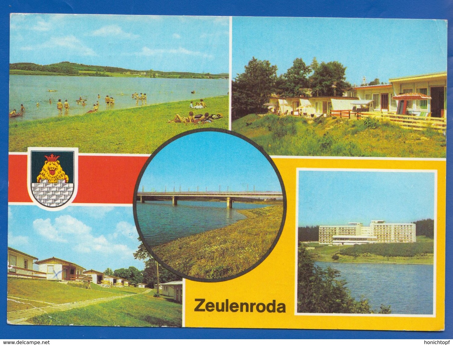 Deutschland; Zeulenroda; Multibildkarte Mit Strandbad Und Zadelsdorf - Zeulenroda