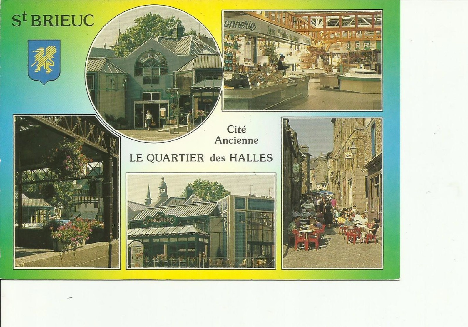 CPM SAINT BRIEUC LE QUARTIER DES HALLES MULTIVUES - Saint-Brieuc