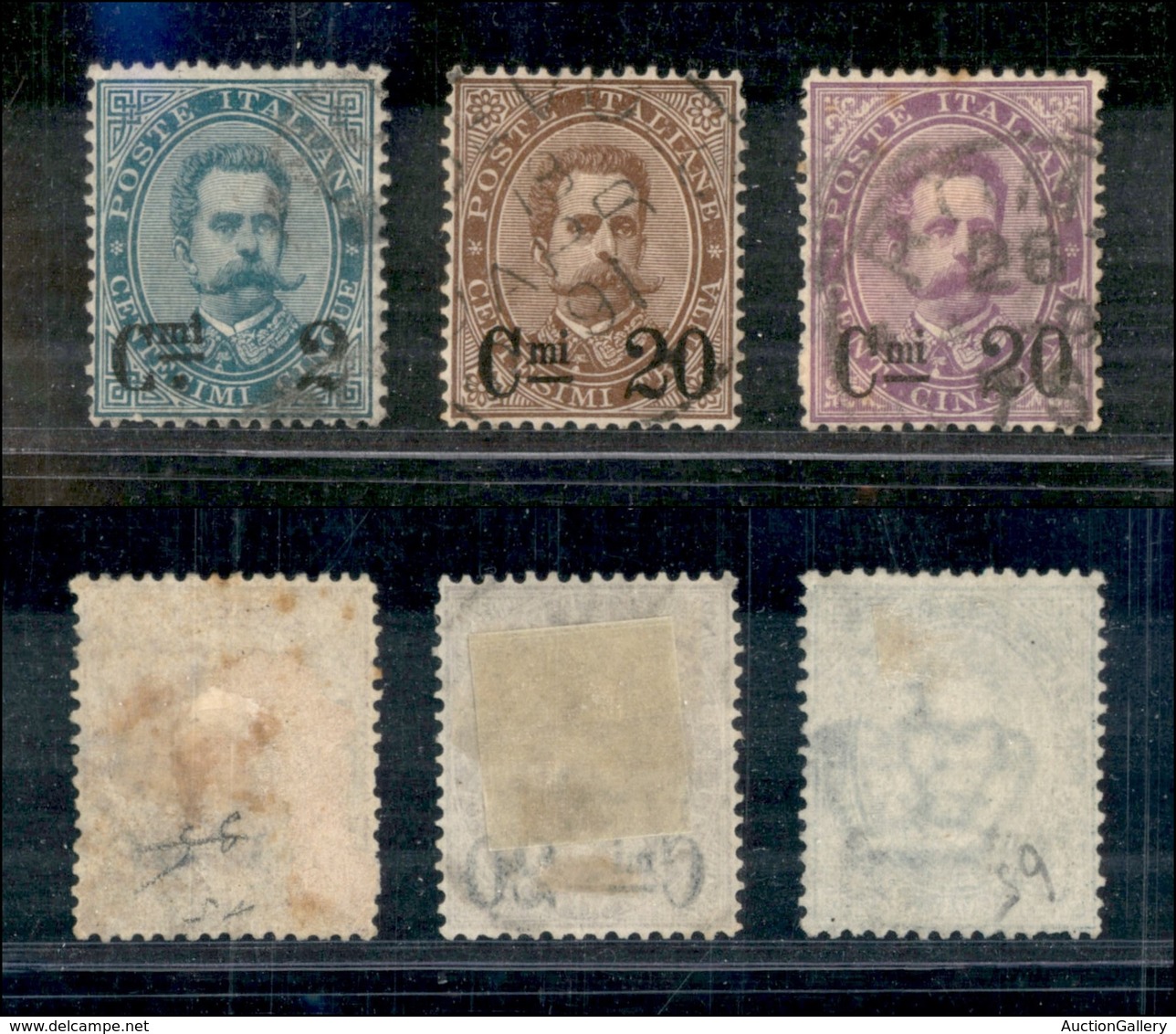 0208 REGNO - 1890/1891 - Soprastampati (56/58) - Serie Completa - Ottimamente Centrata Con Dentellature Perfette - Otros & Sin Clasificación