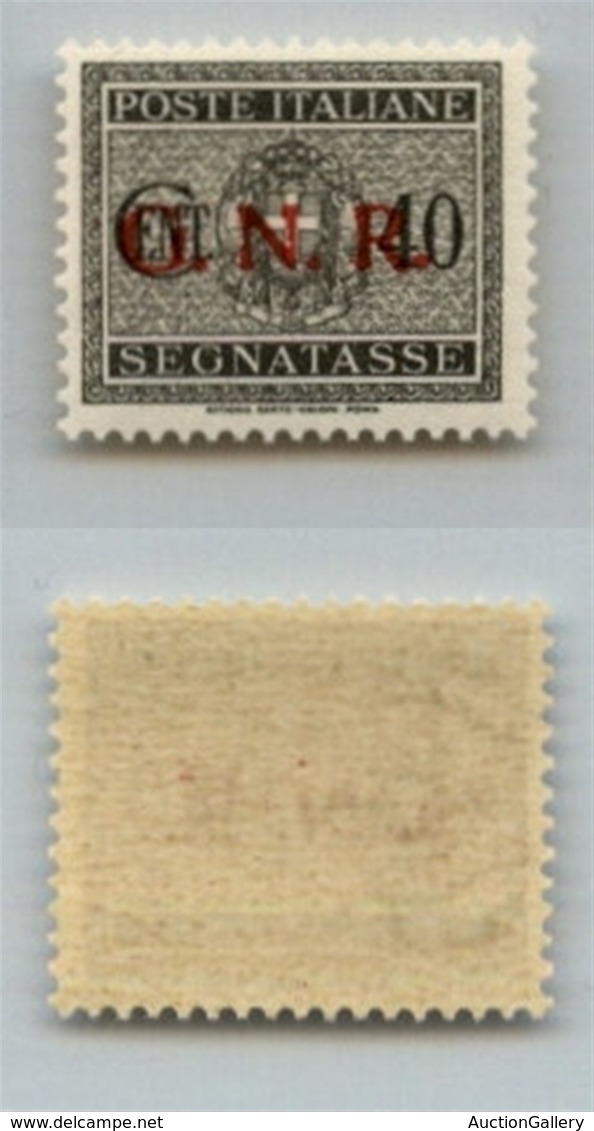 1470 GNR VERONA - 1944 - GNR Verona - 40 Cent (52 - Segnatasse) - Punto Grosso Dopo R - Gomma Integra - Non Catalogato - - Altri & Non Classificati