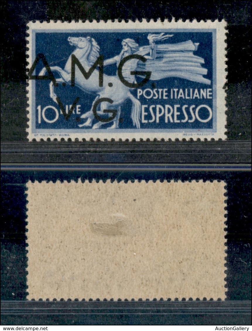2107 TRIESTE A - 1946 – 10 Lire Espresso Soprastampato AMG V.G. (1bb) – Soprastampa A Sinistra Con A  Avallo – Nuovo Con - Altri & Non Classificati