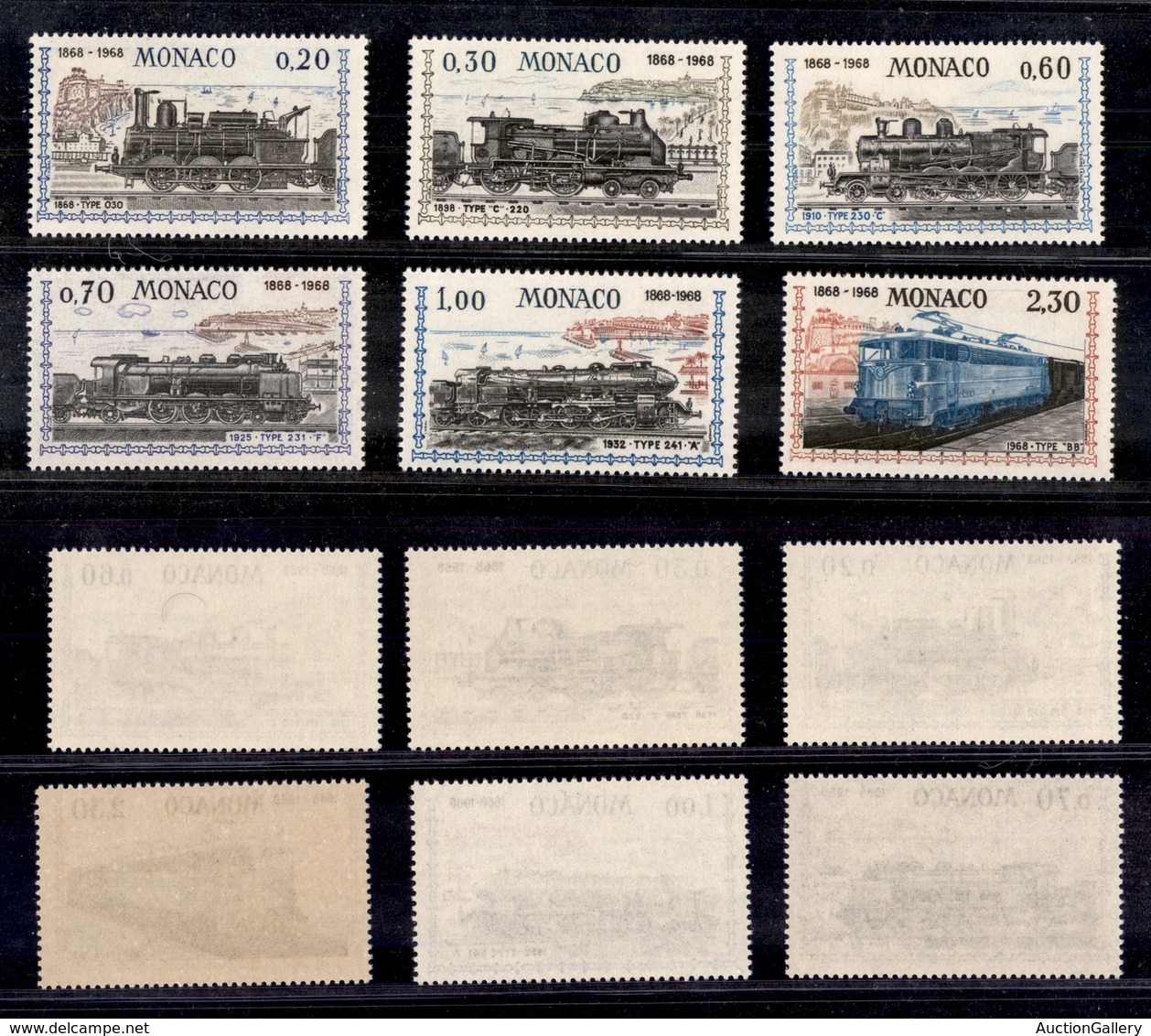 2465 MONACO - 1968 – Centenario Ferrovia Nizza-Monaco (unif.752/757) – Serie Completa Di 6 Valori – Gomma Integra (20) - Altri & Non Classificati