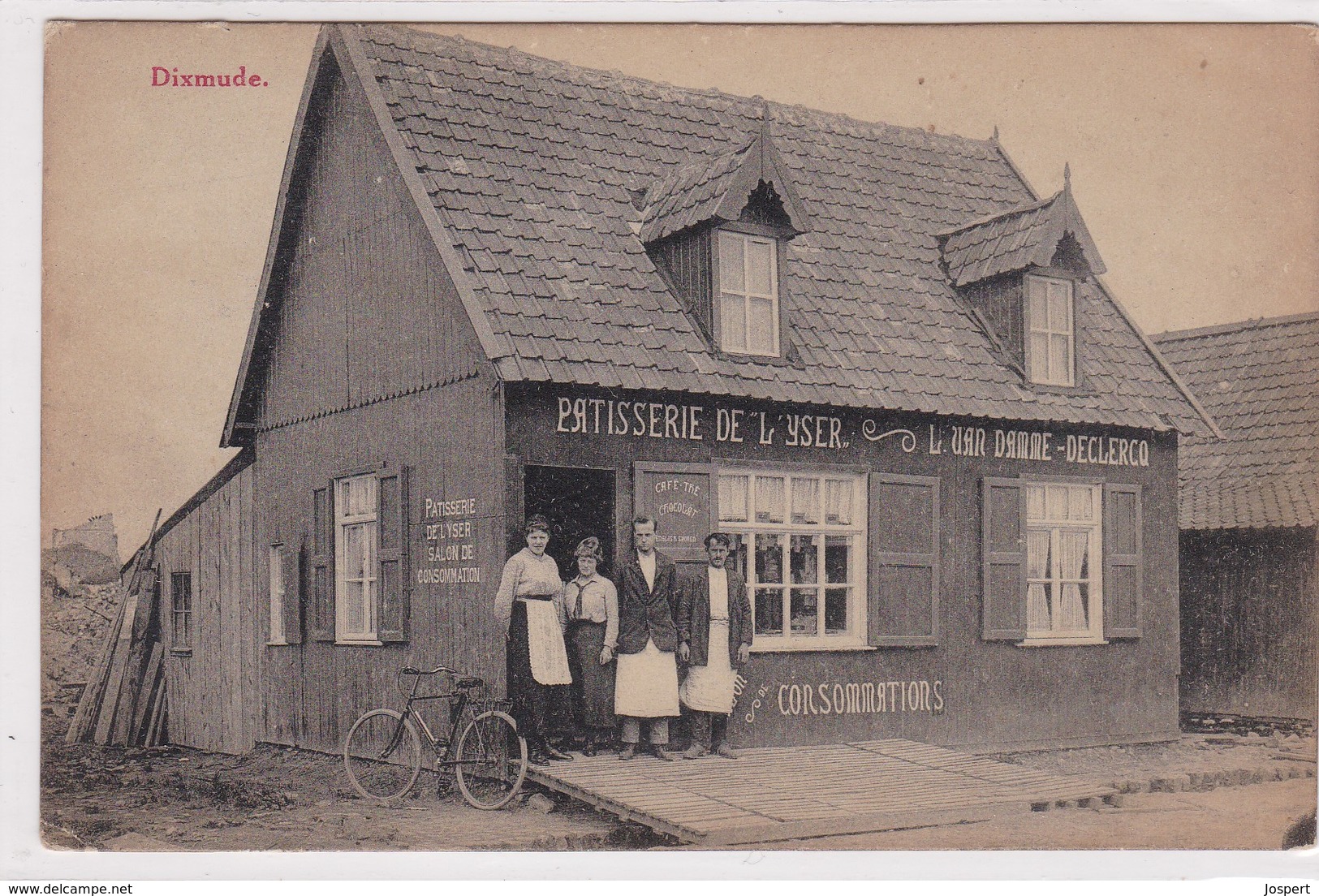 Dixmude, Diksuide, Patisserie De L'Yser, Van Damme-DeClercq, Perfecte Staat,2 Scans - Diksmuide