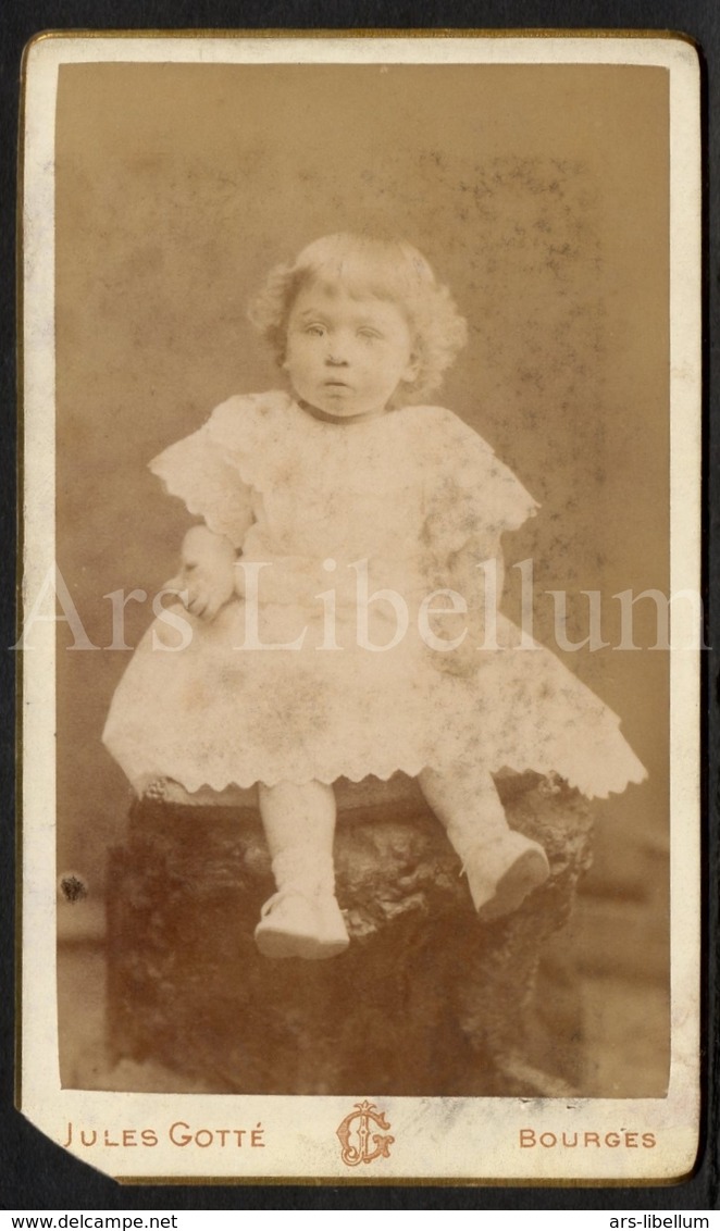 Photo-carte De Visite / CDV / Fille / Girl / Photographer Jules Gotté / Bourges / France - Oud (voor 1900)