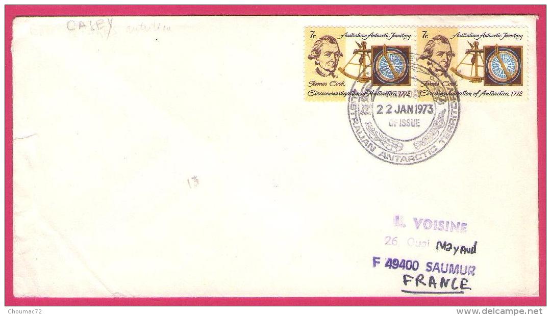 Document 003, Antarctique AAT Enveloppe Année 1973 Casey - Lettres & Documents