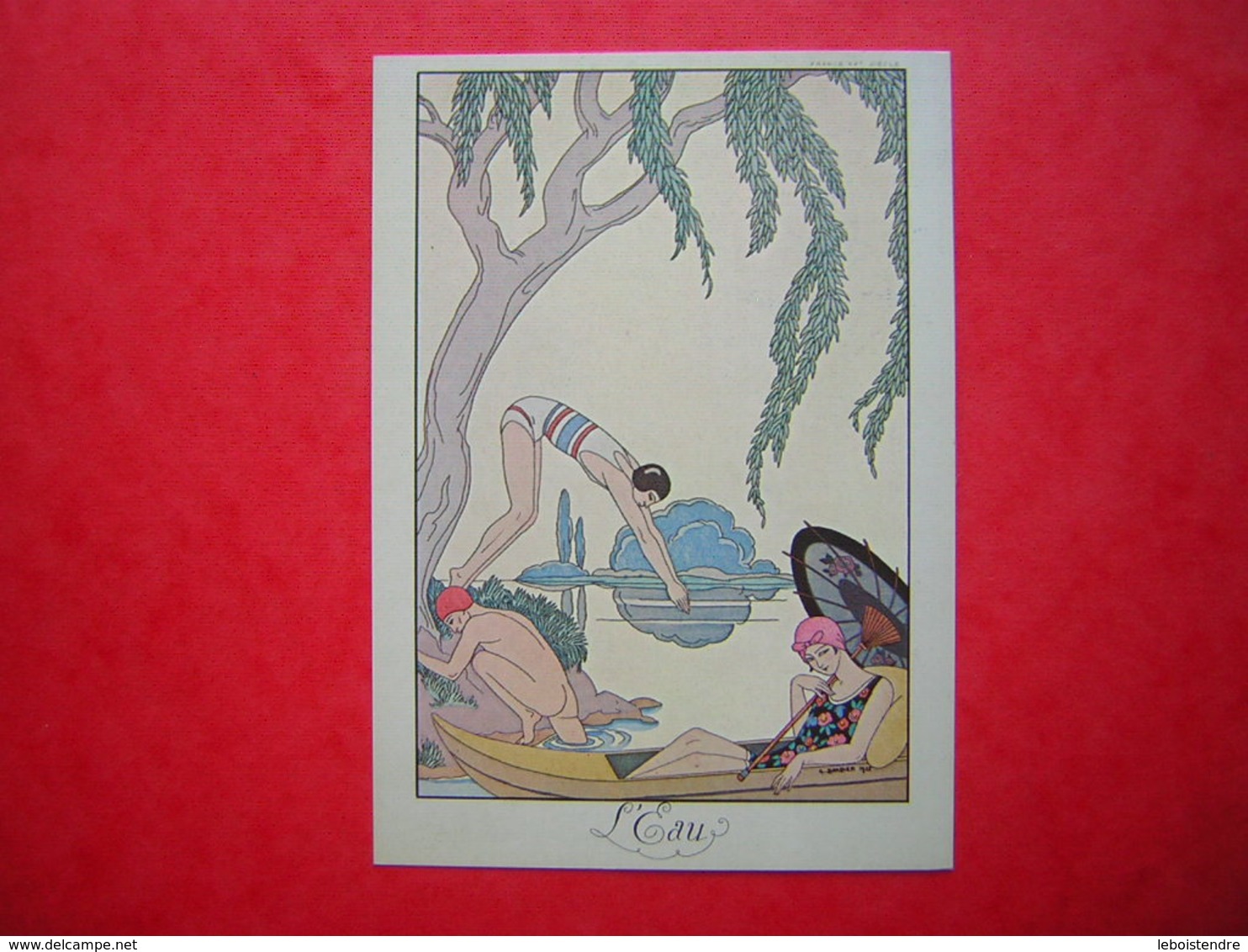 CPM GEORGES BARBIER 1925  WASSER WATER L'EAU  NON VOYAGEE CARTE EN TRES BON ETAT - Peintures & Tableaux