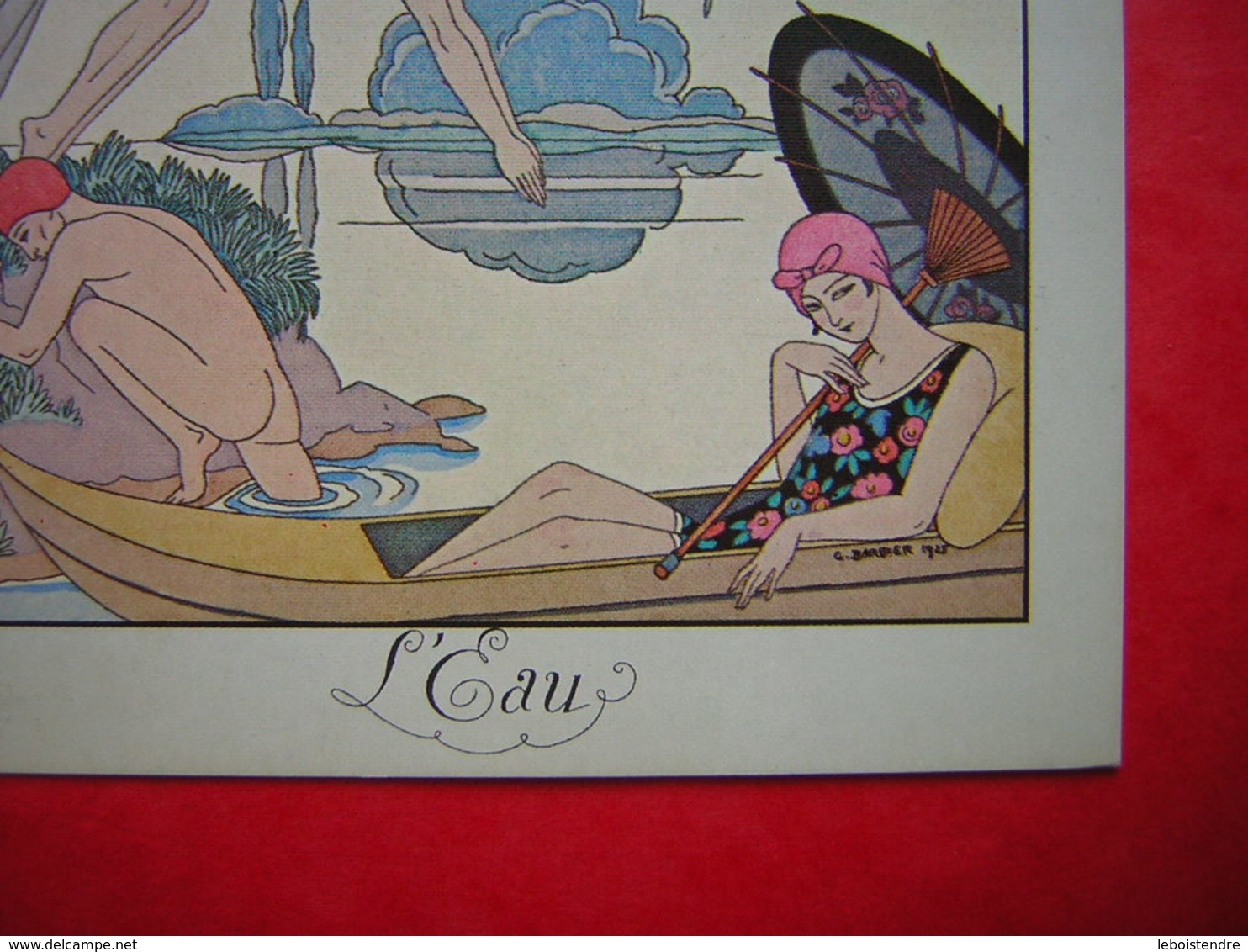 CPM GEORGES BARBIER 1925  WASSER WATER L'EAU  NON VOYAGEE CARTE EN TRES BON ETAT - Peintures & Tableaux