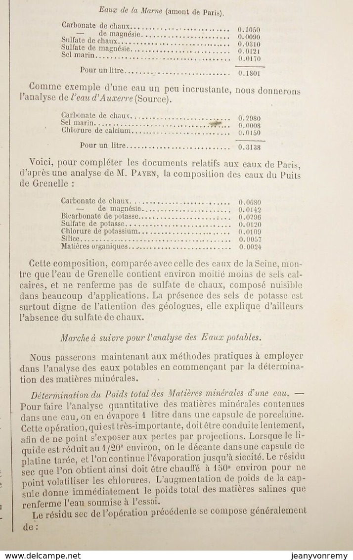 Plan De Type Des Lieux D'aisances De La Ligne D'Italie Par Le Simplon.. 1861 - Opere Pubbliche