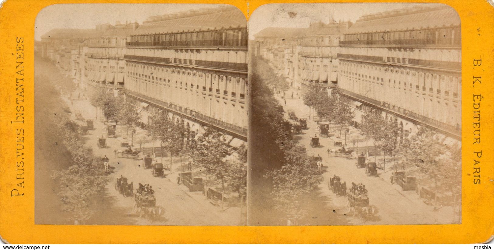 PHOTO STEREOSCOPIQUE - PARIS -   Vues Instantanées -  Boulevard  Des Capucines Et Grand Hotel - Stereo-Photographie