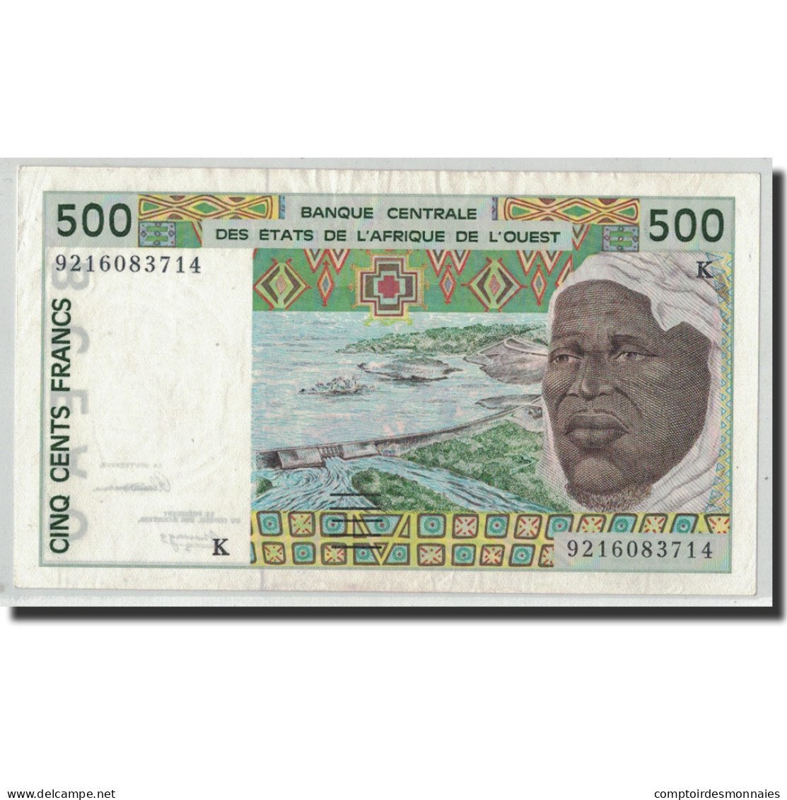 Billet, West African States, 500 Francs, 1992, KM:710Kb, SUP - West African States