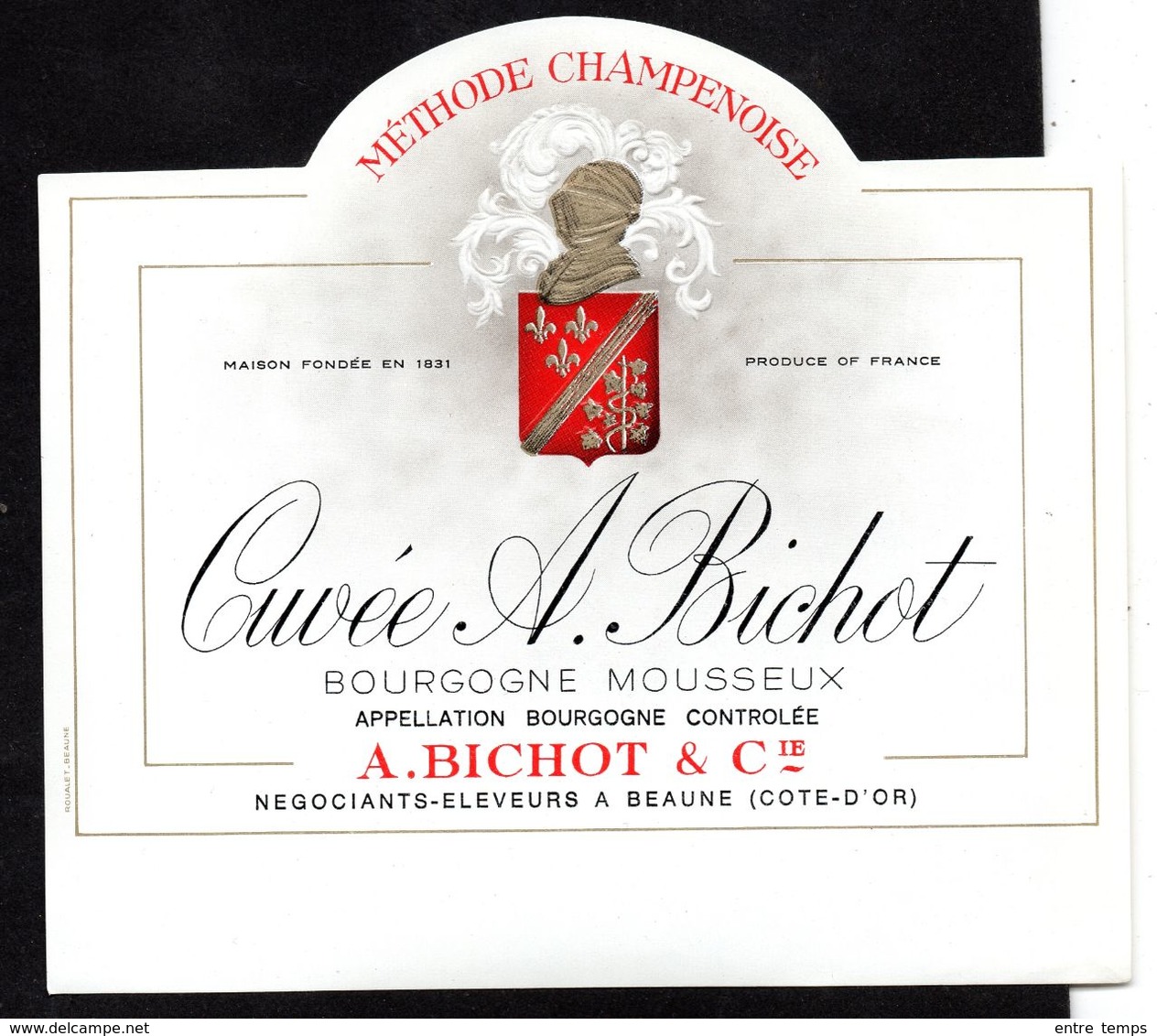 Etiquette Bourgogne Mousseux Bichot Cuvée - Champagne & Mousseux