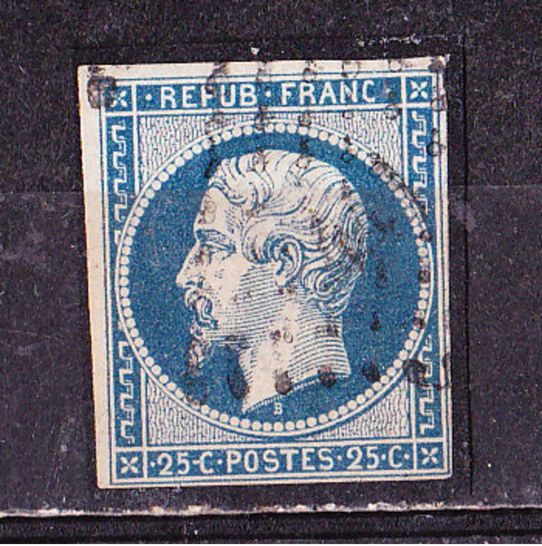 Francia 1852,Napoleone 25 C. Azzurro    Usato - 1852 Louis-Napoléon