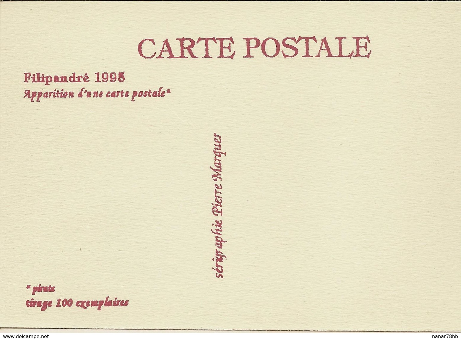 CPM Apparition D'une Carte Postale Draguignan 1995 - Filipandre
