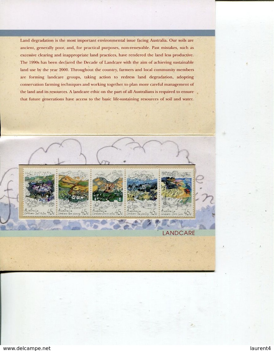 (888) Stamp Presentation Pack - Mint Strip - Landcare - Presentation Packs