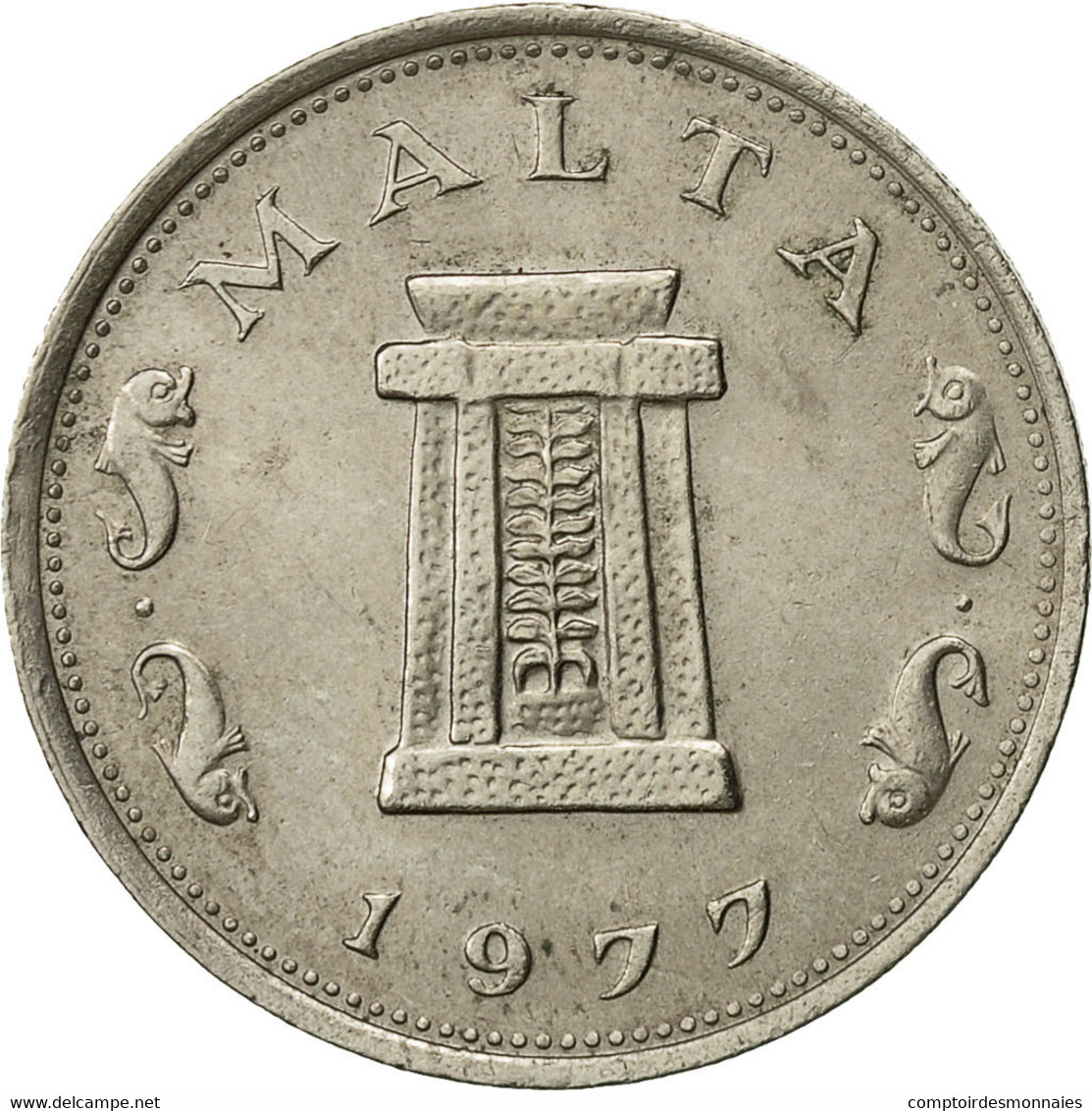 Malte, 5 Cents, 1977, British Royal Mint, TTB, Copper-nickel, KM:10 - Malte