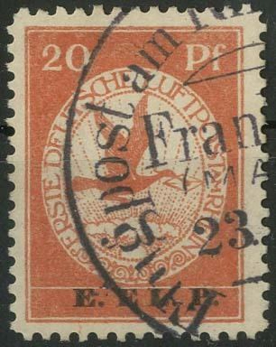 20 Pf E.EL.P. Gestempeltes Prachtstueck, Gepr. Simon 20 Pf E.EL.P. Gestempeltes Prachtstueck, Gepr. Simon - Luft- Und Zeppelinpost