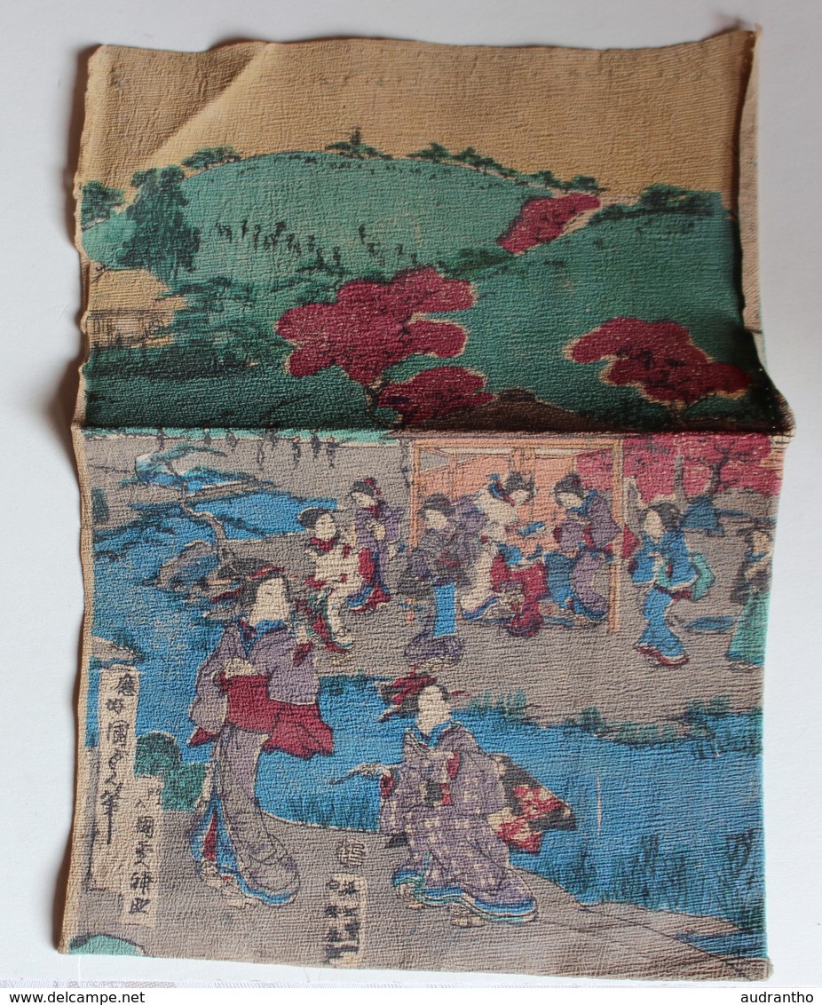 Peinture Sur Toile Asiatique Geisha Rivière Paysage JAPON JAPAN - Asian Art